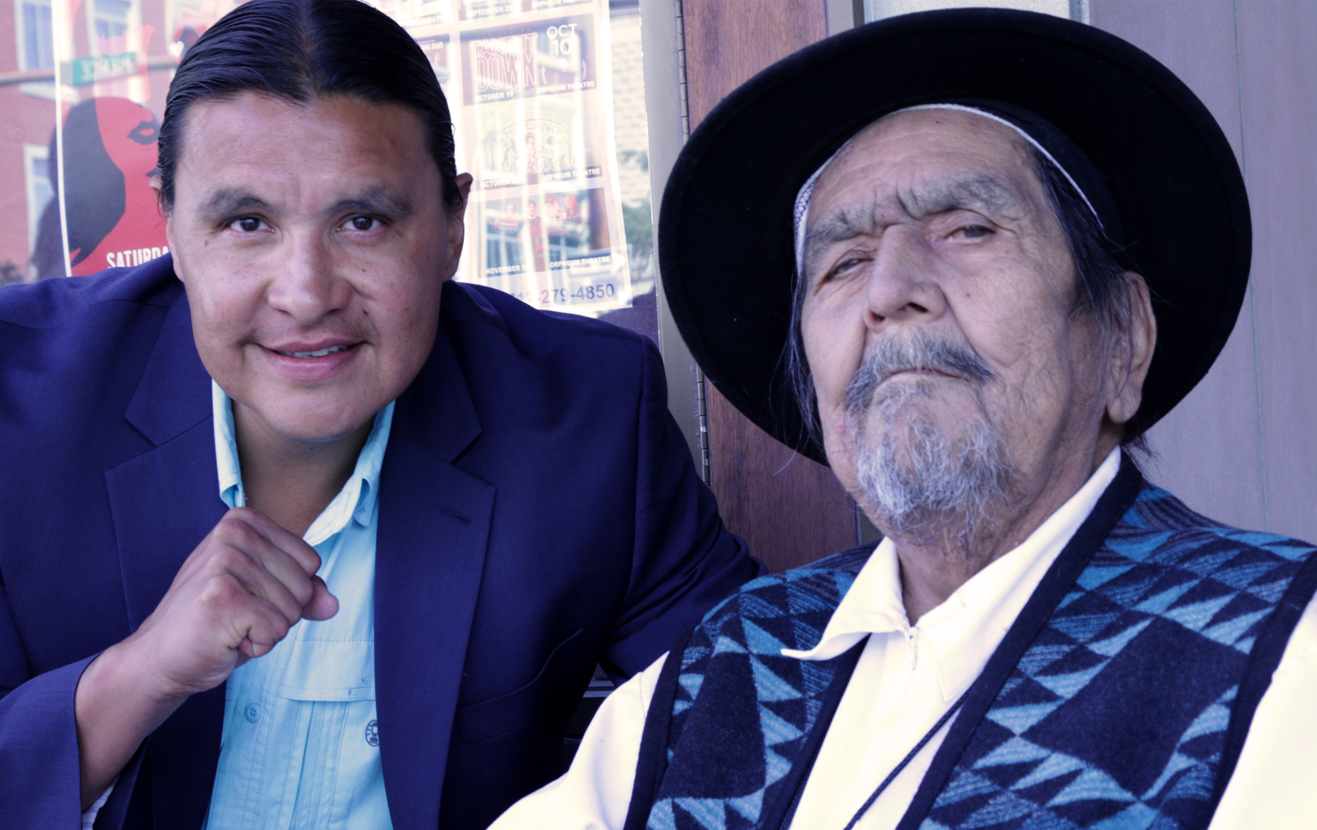 Chase Iron Eyes and Melvin Lee